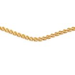 A 9 Carat Gold Brick Link Necklace, length 41.2cm The necklace is in good condition. It fastrns with