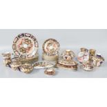 A Good Collection of Royal Crown Derby Imari Wares Including, coffee cans and saucers, miniature