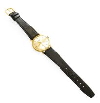 An 18 Carat Gold Wristwatch, signed Slogan Case diameter - 33 mm (without the winding crown)