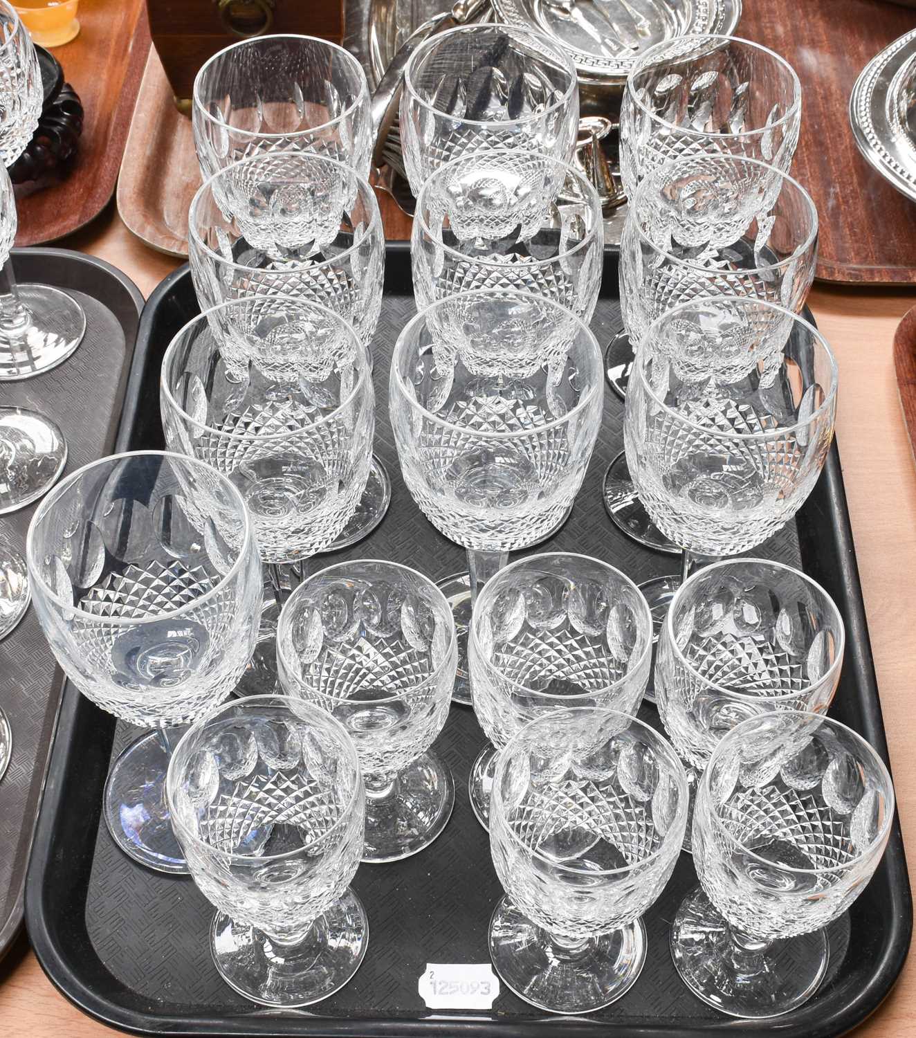 A Set of Ten Waterford Crystal Wines, in the Colleen pattern; together with six short stemmed - Bild 2 aus 2