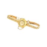 A Lady's 9 Carat Gold Everite Wristwatch Strap fully hallmarked, gross weight 13g Bearing British