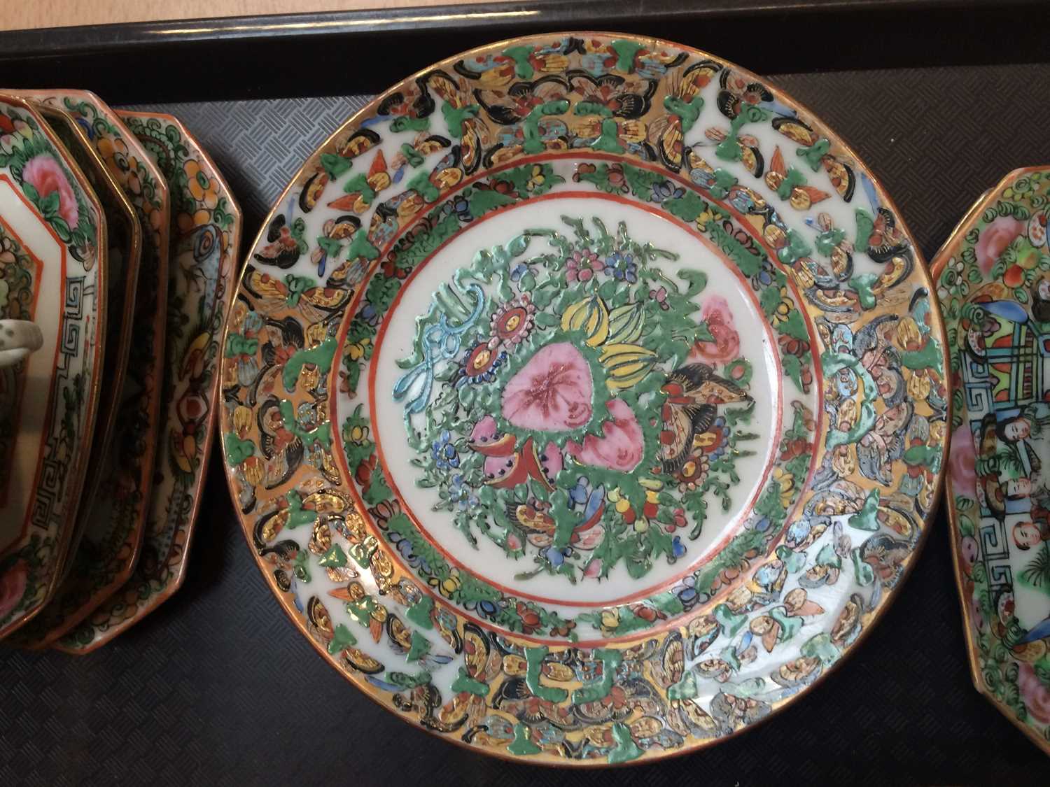 A Collection of 20th Century Cantonese Porcelain, tea and other wares Minor chips, general wear, - Image 2 of 29