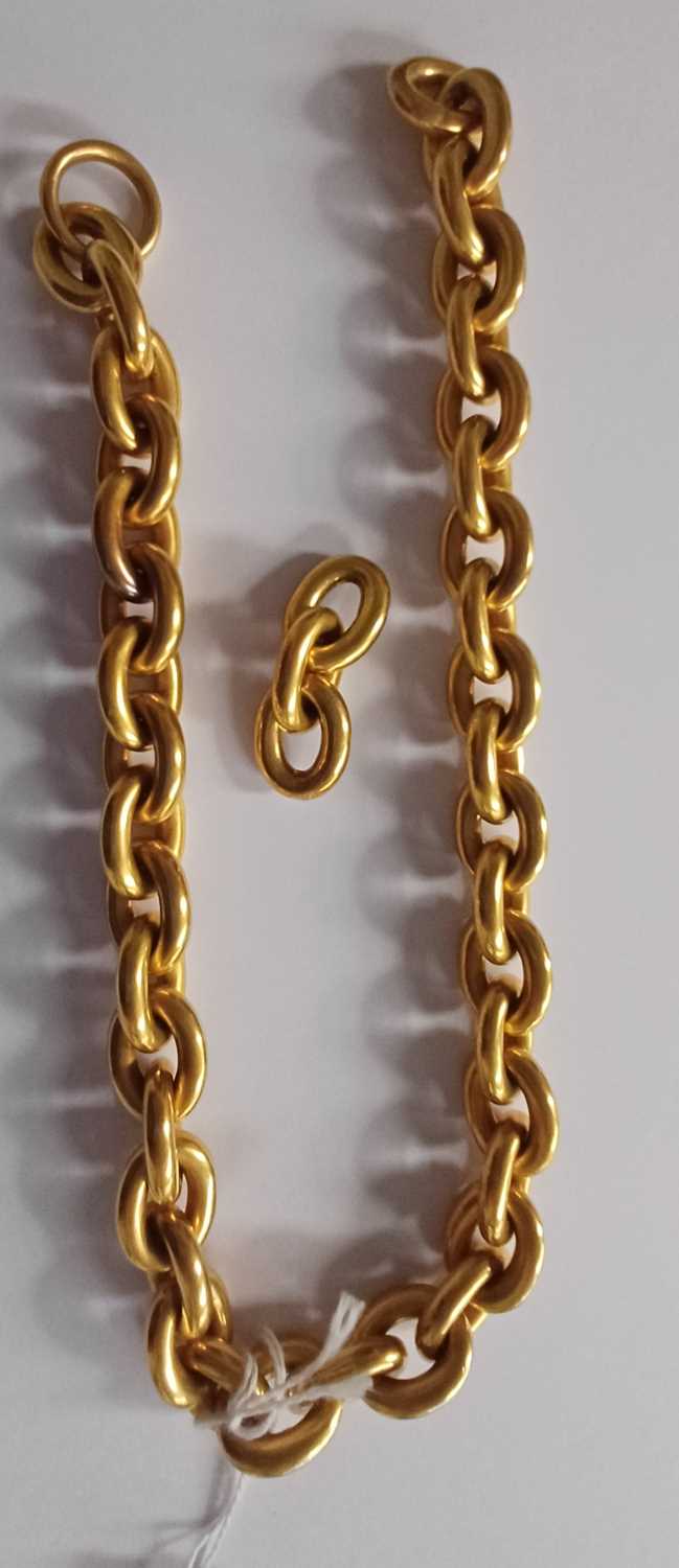 A Trace Link Chain, length 44.5cm, with three additional links The necklace is in fair condition - Image 2 of 11