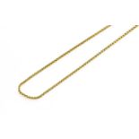 A 9 Carat Gold Fancy Link Necklace, length 62cm Gross weight 12.1 grams.
