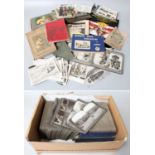 A Quanity of Stereoscopic Cards - 'The Great War', various postcards, a folder of 1960's advertising