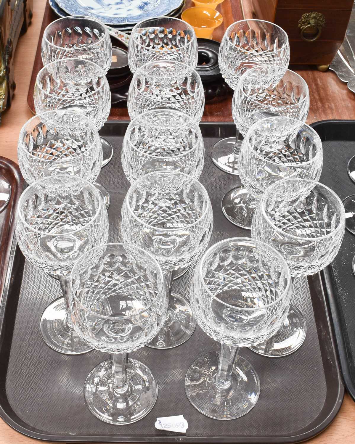 A Set of Fourteen Waterford Crystal Hock Glasses, in the Colleen pattern - Image 2 of 2