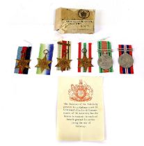 A Second World War Naval Group of Six Medals, comprising 1939-45 Star, Atlantic Star, Africa Star