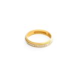 A 22 Carat Gold and Platinum Ring, by Charles Green & Sons, finger size M1/2 Hallmarked 22 carat