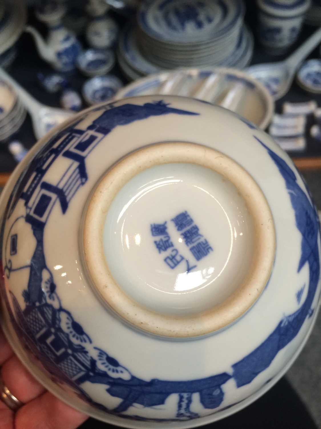 A Comprehensive Chinese Porcelain Dinner Service, painted in underglaze blue in the 18th century - Image 8 of 13