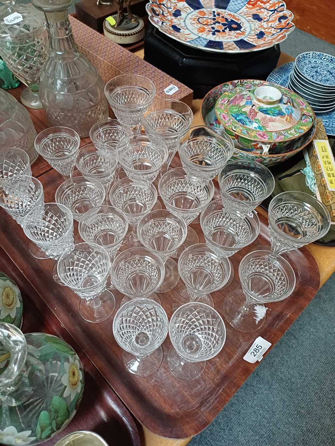 A Set of Six Waterford Crystal Alana Pattern Port Glasses, together with a quantity of similar - Image 2 of 3