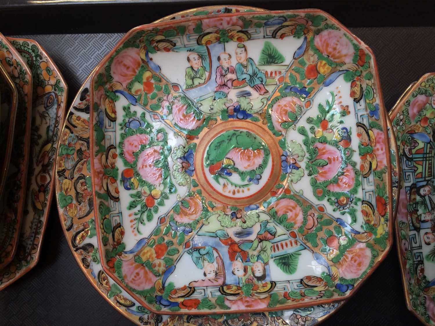 A Collection of 20th Century Cantonese Porcelain, tea and other wares Minor chips, general wear, - Image 11 of 29