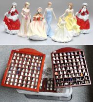 Royal Doulton Pretty Ladies; 'Spring', 'Summer', 'Autumn' and 'Winter', with three others