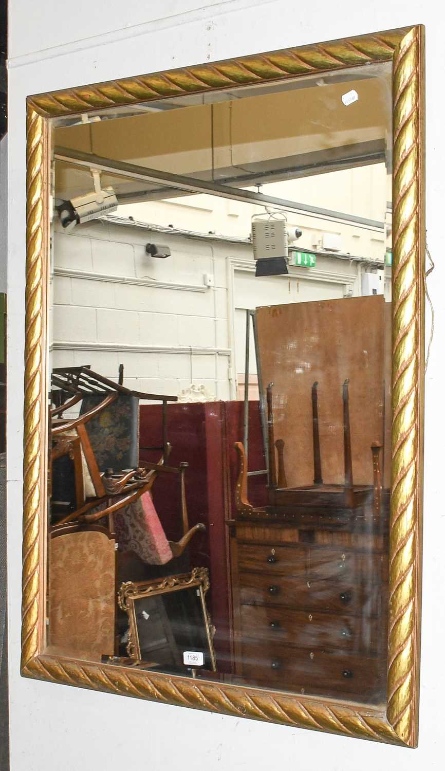 An Oval Gilt Framed Sectional Mirror, 84cm by 59cm - Image 3 of 4