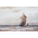 William Thomas Nichol Boyce (1857-1911) A shipping scene Signed and dated 1900, watercolour,