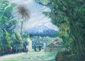 Piers Browne (b.1949) "March in Tenerife-Mount Teide" Signed, inscribed and dated (19)84, numbered