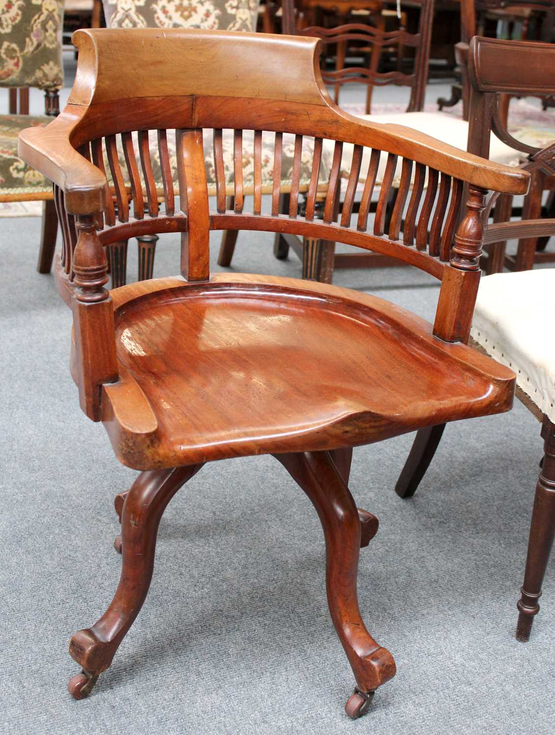 A Revolving Desk Chair, circa 1900