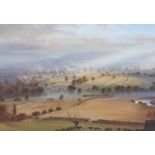 Attributed to Peter Allis (b.1944) View of Middleham Watercolour, 48.5cm by 74cm