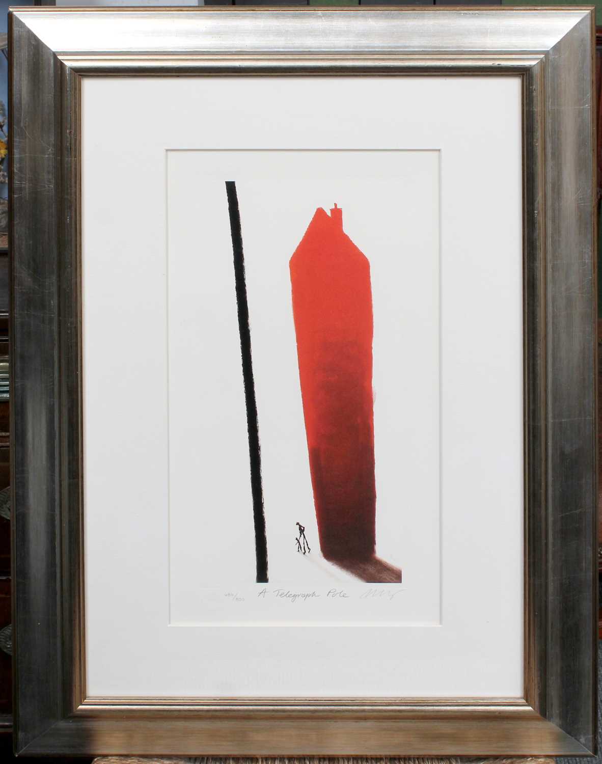 After Mackenzie Thorpe (b.1956) "A Telegraph Pole" Signed, inscribed and numbered 684/850, with - Image 2 of 2