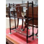 An Edwardian Mahogany Towel Rail, 77cm by 93cm