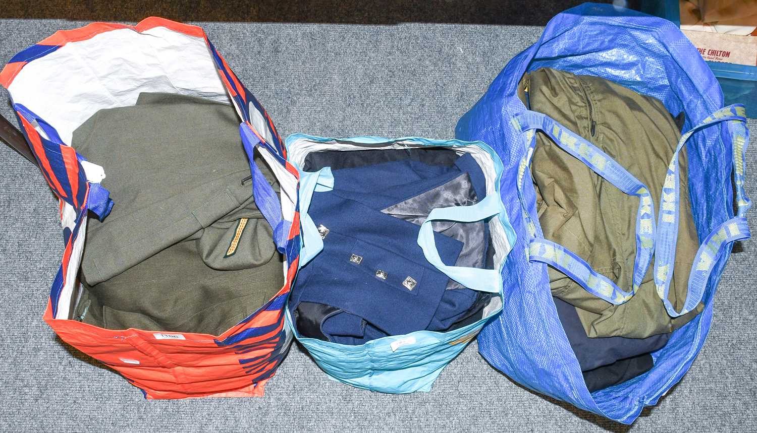 A Quantity of Various Uniforms, including an Interservice tracksuit top, a Cadet Atheletic jacket,