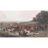 W.H.Simmons After H.Calvert "The Meet of the Vine Hounds" Colour reproduction; together with a