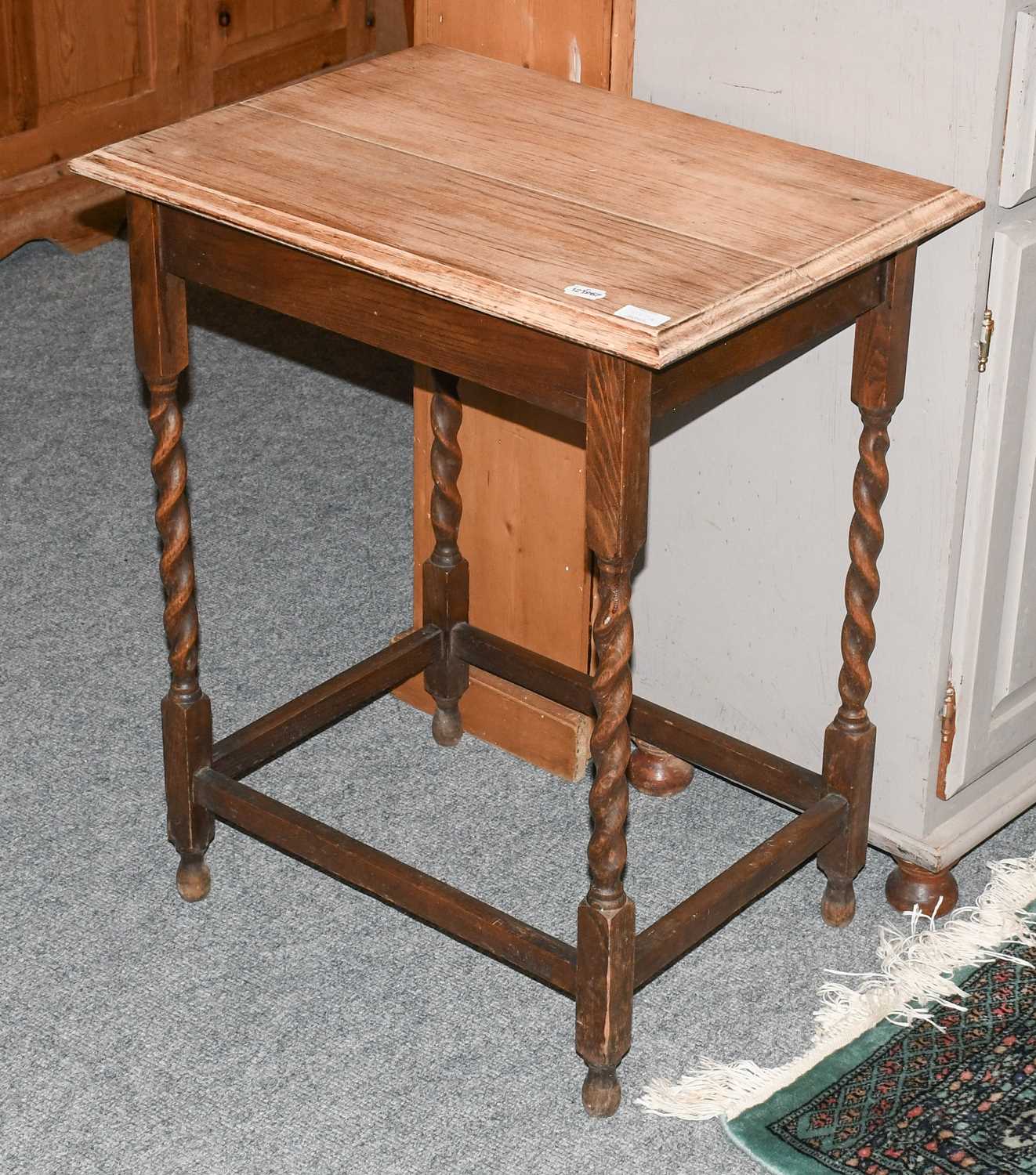 A Group of Pine Furniture Comprising, a pine country kitchen breakfast table; together with two - Image 4 of 5