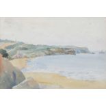 James Henry Crossland (1852-1939) "Sandsend, Nr. Whitby" Signed, watercolour, together with a