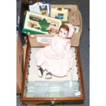 A Marseille 390 Bisque Head Doll, in a pink dress, together with a Collection of Toy Cars in