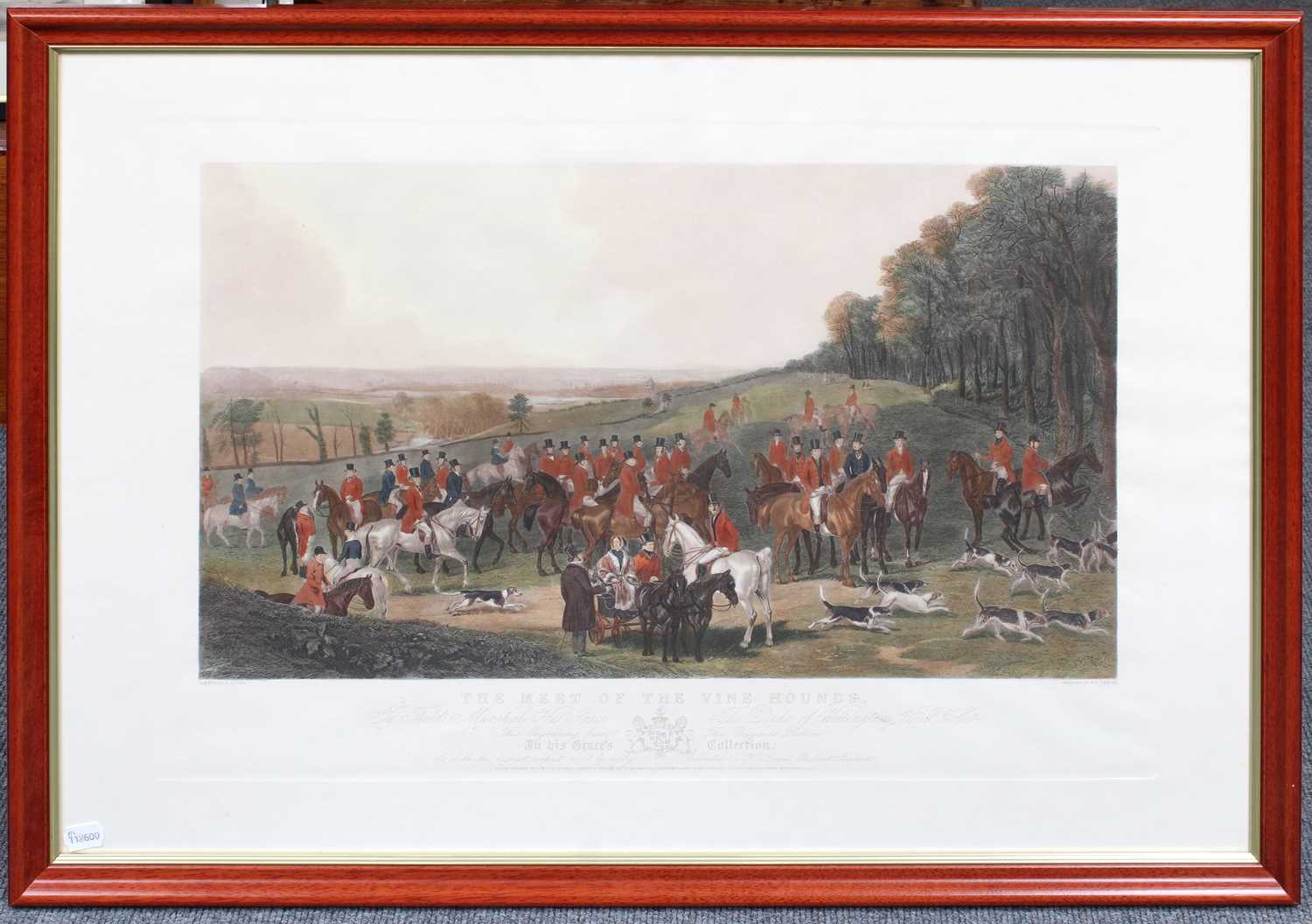W.H.Simmons After H.Calvert "The Meet of the Vine Hounds" Colour reproduction; together with a - Image 3 of 3