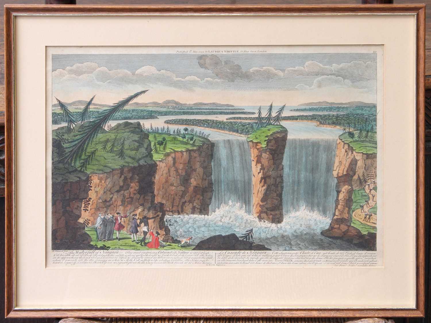 Robert Hancock (1730-1817) "The Waterfall of Niagara" Published 12th May 1794 by Laurie & Whittle, - Image 2 of 2