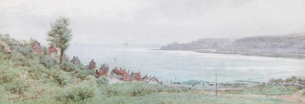 Attributed to William Moore Jnr (1817-1909) "Runswick Bay" Signed, inscribed and dated 1892,