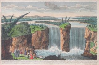 Robert Hancock (1730-1817) "The Waterfall of Niagara" Published 12th May 1794 by Laurie & Whittle,