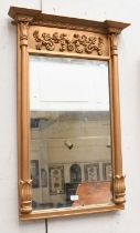 A Gilt Pier Mirror, 96cm by 64cm