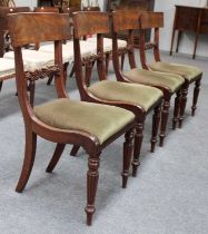 A Set of Four 19th Century Mahogany Chairs, stamped Gillow