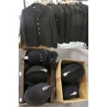 Eleven Elizabeth II British Police Officer's Jackets, with chrome buttons; twelve Elizabeth II