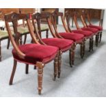 A Set of Six Late Victorian Dining Chairs