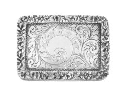 A Victorian Silver Vinaigrette, by Nathaniel Mills, Birmingham, 1845