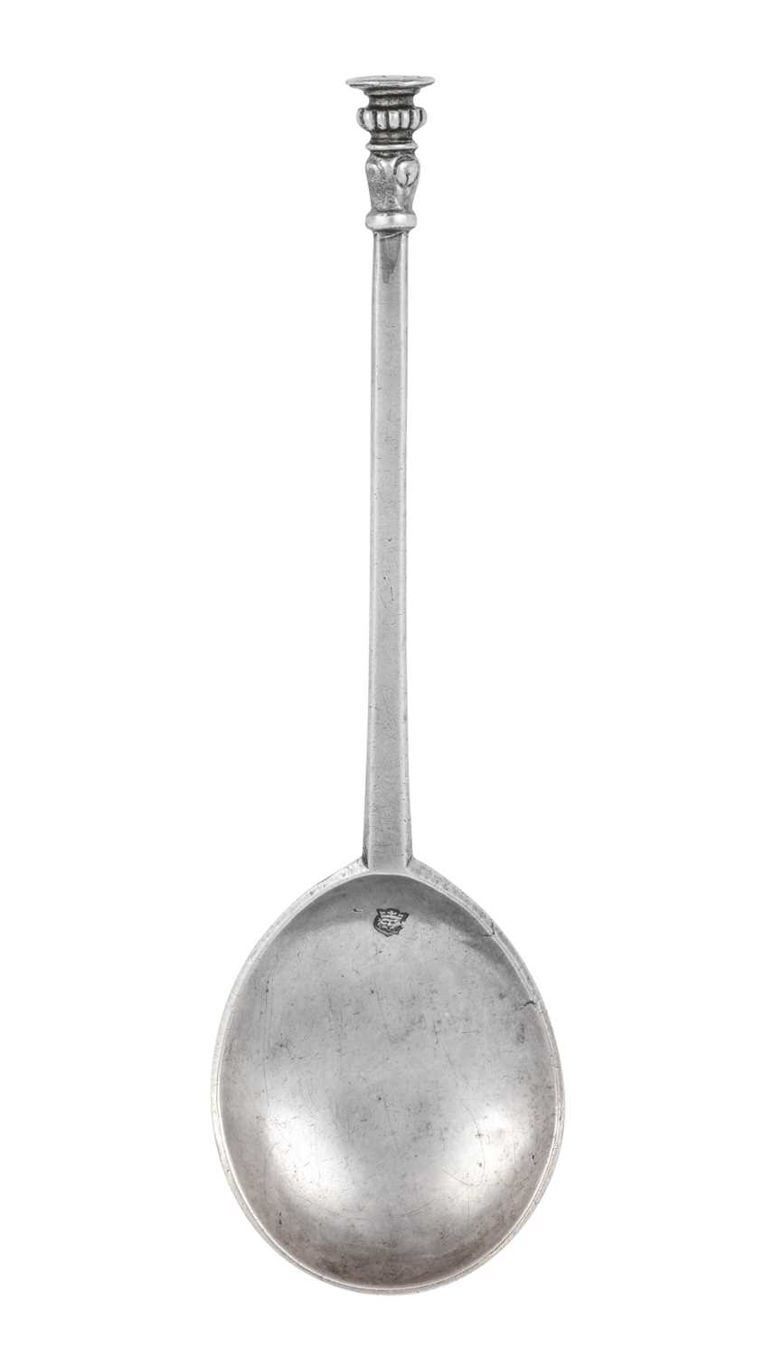 A Charles I Silver Seal-Top Spoon, Maker's Mark F in Shield, London, 1636