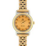 Omega: A Lady's Steel and Gold Wristwatch, signed Omega, model: De Ville, ref: 43701200, circa 2011,