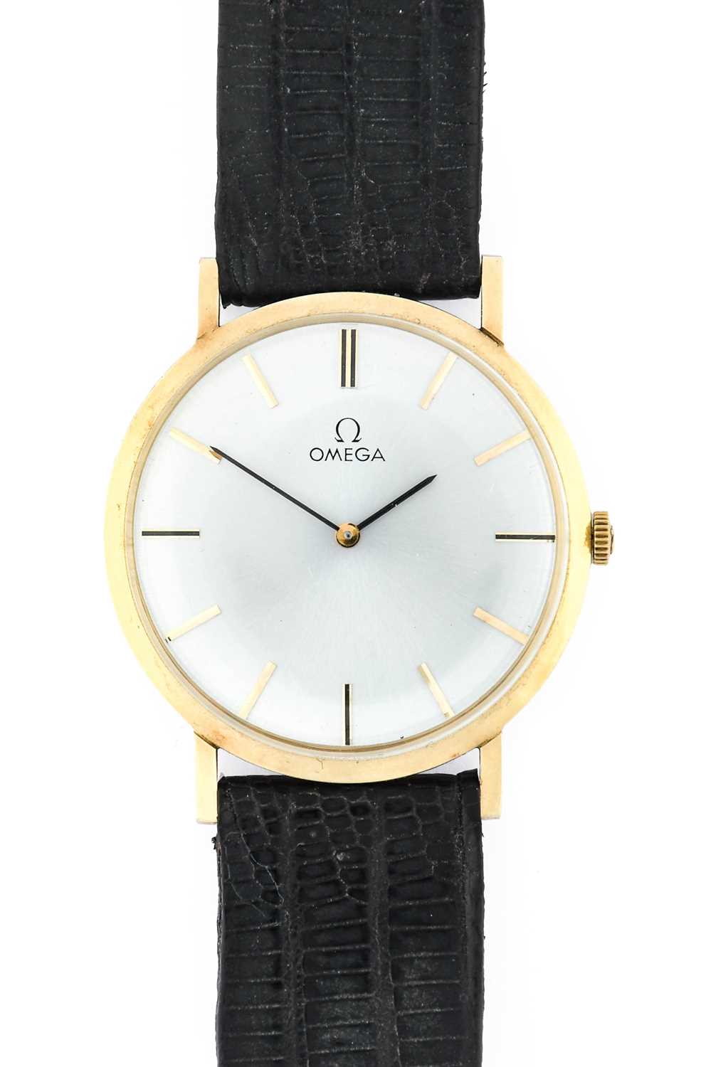 Omega: A 14 Carat Gold Wristwatch, signed Omega, model: De Ville, ref: 6672, 1972, (calibre 625)