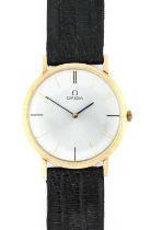 Omega: A 14 Carat Gold Wristwatch, signed Omega, model: De Ville, ref: 6672, 1972, (calibre 625)