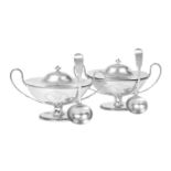 A Pair of George III Silver Sauce-Tureens and Covers, by Robert Hennell, London, 1782