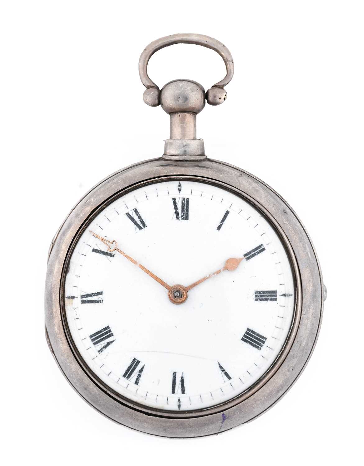 Dwerrihouse: A Silver Pair Cased Verge Pocket Watch, signed Dwerrihouse, Berkeley Square, 1815,