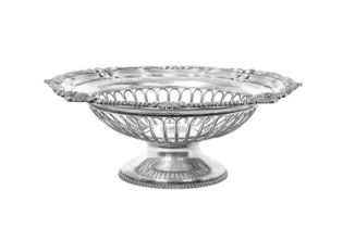 An Edward VII Silver Basket, by Asprey and Co. Ltd., London, 1924