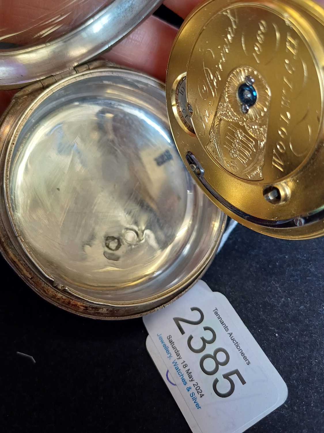 Percival: A Large Silver Consular Cased Lever Pocket Watch, signed Jno Percival, Woolwich, circa - Image 5 of 12