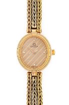 Omega: A Lady's 18 Carat Gold Wristwatch, signed Omega, ref: 1375, circa 1980, (calibre ETA 976.001)