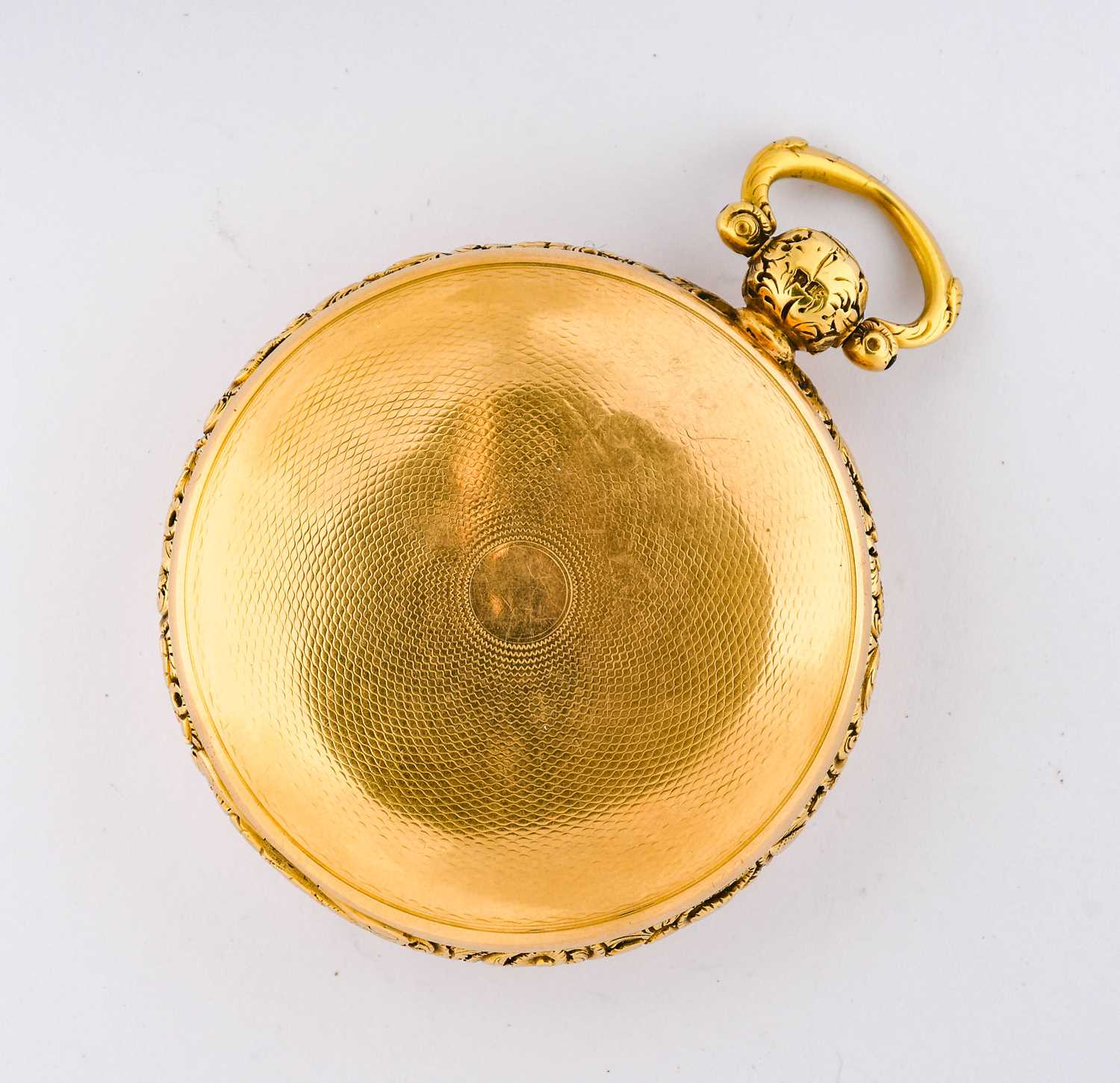 Moncas: An 18 Carat Gold Full Hunter Pocket Watch, signed John Moncas, Liverpool, 1823, single fusee - Image 2 of 3