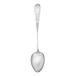 A Danish Silver Basting-Spoon, Maker's Mark MK, Possibly for Fredrik Moritz Klose, Copenhagen, 1824