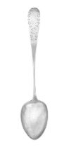 A Danish Silver Basting-Spoon, Maker's Mark MK, Possibly for Fredrik Moritz Klose, Copenhagen, 1824