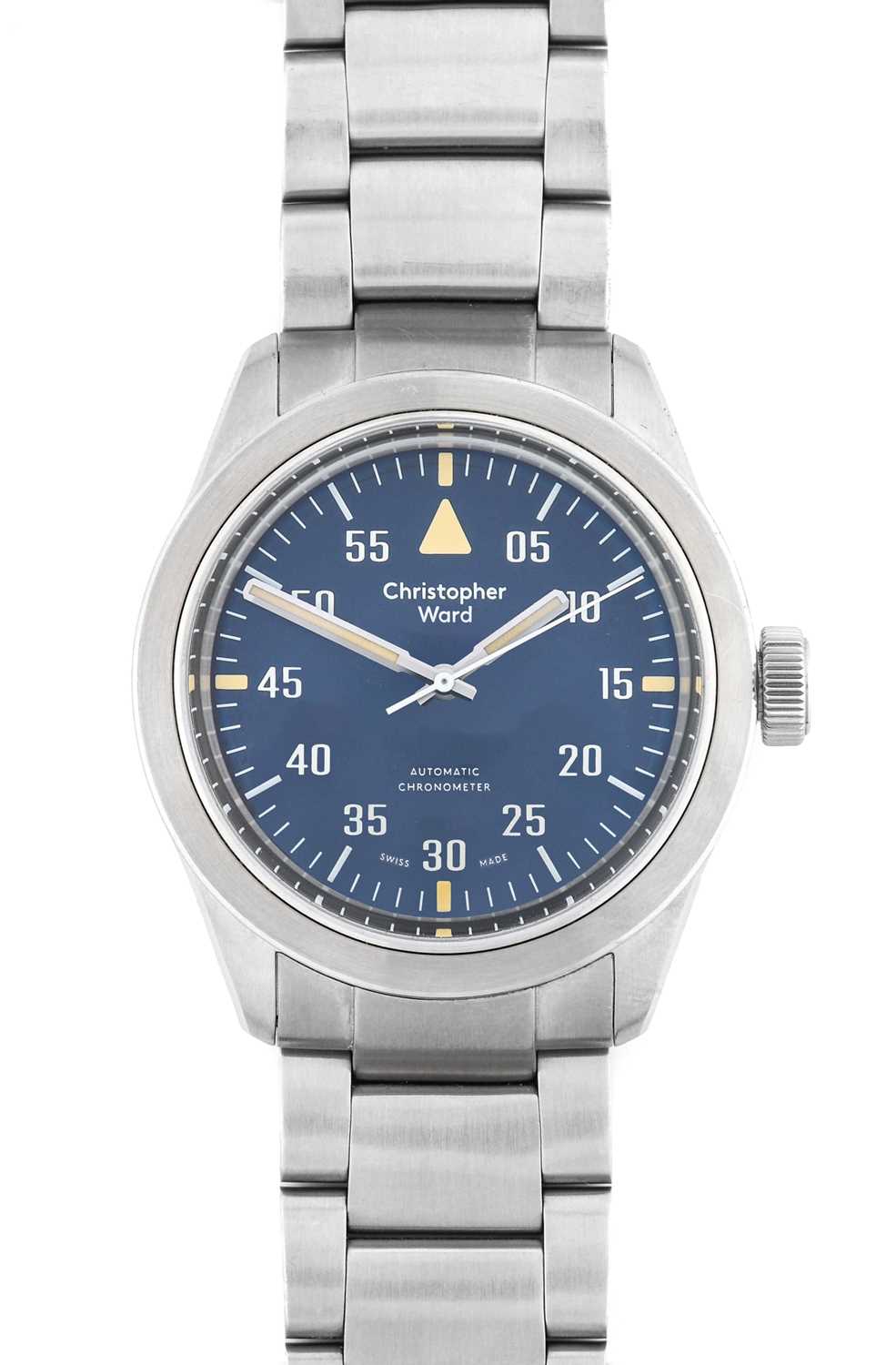 Christopher Ward: A Stainless Steel Automatic Centre Seconds Wristwatch, signed Christopher Ward,